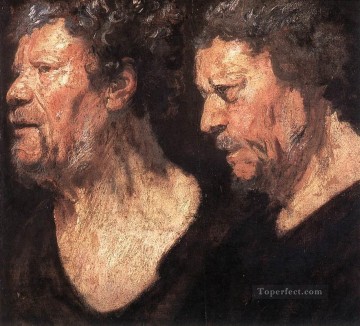Estudios de la cabeza de Abraham Grapheus barroco flamenco Jacob Jordaens Pinturas al óleo